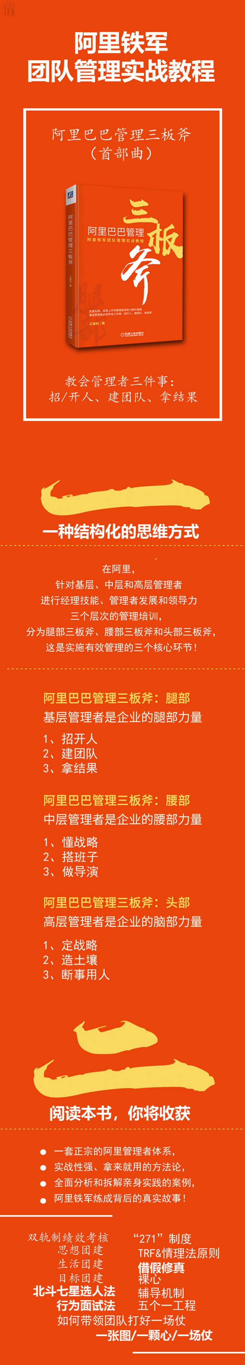 正版阿里巴巴管理三板斧阿里铁军团队管理实战教程王建和著管理学