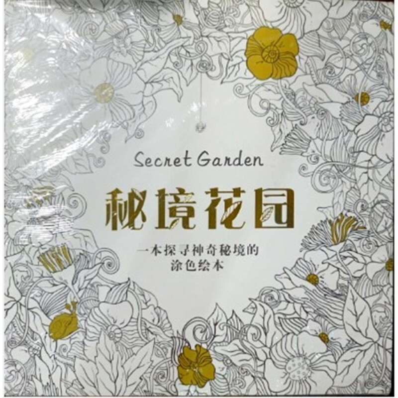 秘境花园涂色赠送专用涂色笔书正版魔幻涂绘书儿童涂鸦填色本美术启蒙