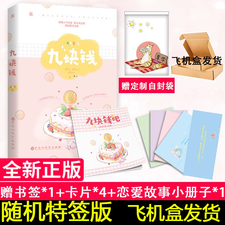 赠自封袋飞机盒发货正版九块钱九先生著现代青春都市甜宠文娱乐圈文