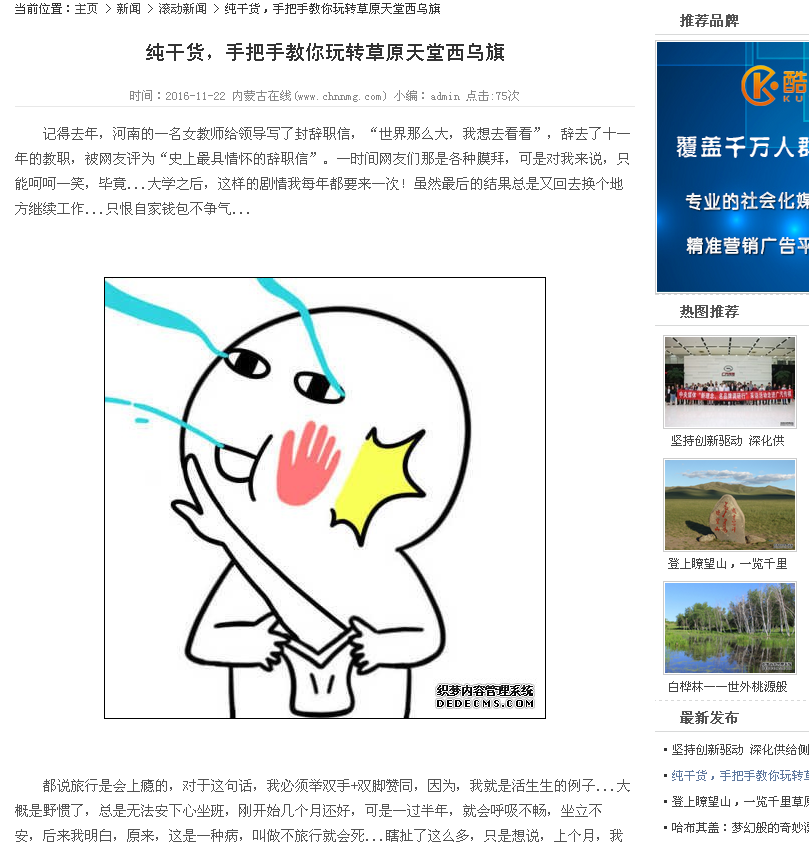 内蒙古在线软文投放范例