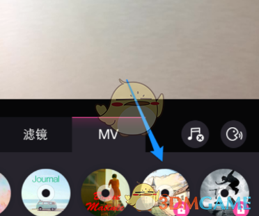 并选择这个特效,如图所示如图所示,排在 mv 后面的几个特效是处于锁定