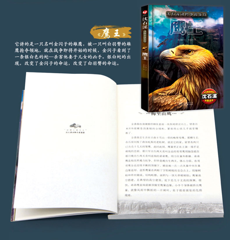沈石溪动物小说全集鉴赏8册猴狼王梦象豹王火焰冰月小学生课外阅读必读三四五六年级课外文学小说书籍HD