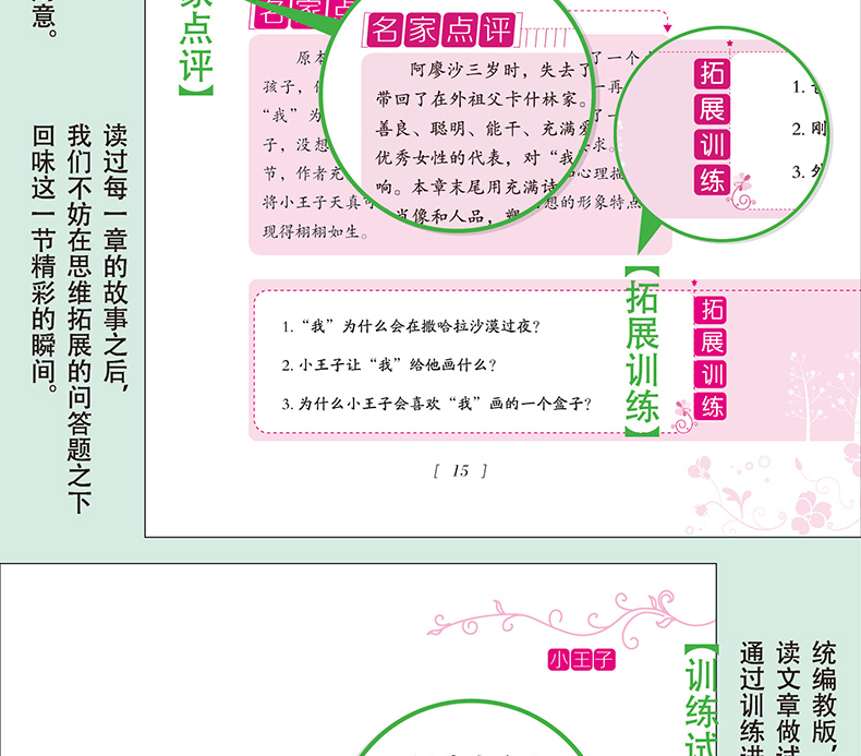 小王子中英文版圣埃克苏佩里原版世界名著名师点评中小学生新课标无障碍阅读学生成长必读经典名著书籍HD