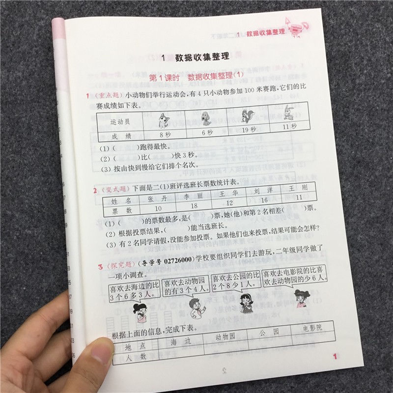 2020春小学数学提优能手二年级下册人教版2年级同步练习应用题点拨数学思维总复习高手训练作业本