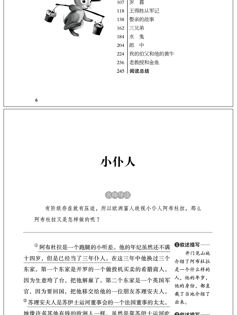 小仆人 无障碍精读版 叶君健著 爱阅读 语文新课标必读丛书 小学生三四五六年级课外阅读青少年课外阅读