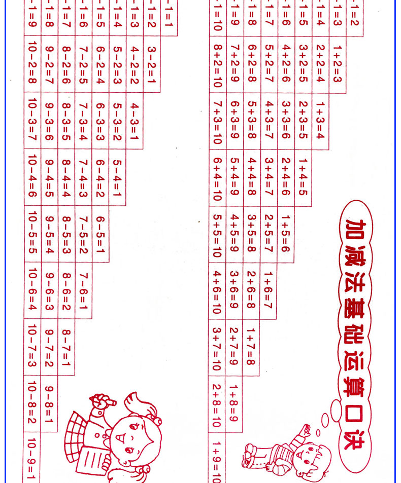 2020新版小学数学口算题卡一年级上册北师大版BSD小学口算心算速算天天练数学思维训练练习册书籍HD