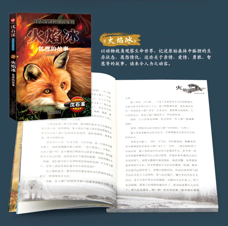 沈石溪动物小说全集鉴赏8册猴狼王梦象豹王火焰冰月小学生课外阅读必读三四五六年级课外文学小说书籍HD