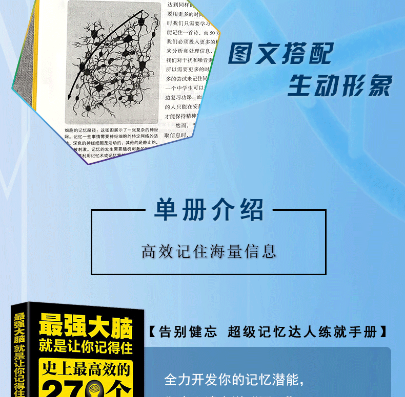 4册最强大脑超级记忆术思维的盛宴思维导图开发大脑提高快速有效记忆力方法左右脑思维和技巧励志书籍HD
