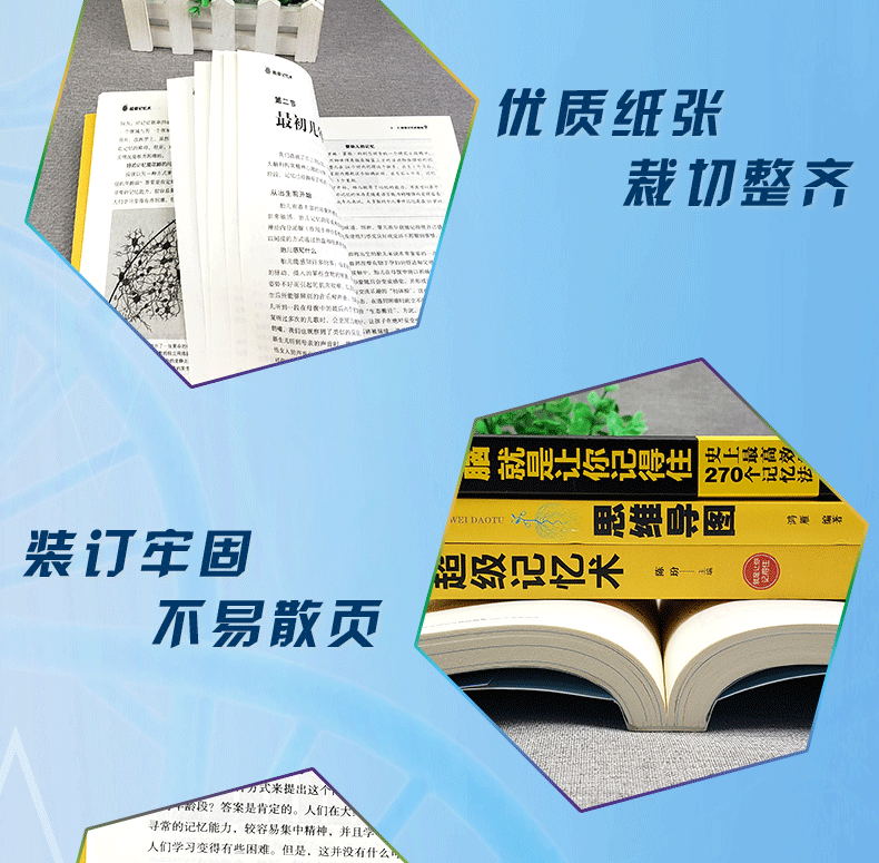 4册最强大脑超级记忆术思维的盛宴思维导图开发大脑提高快速有效记忆力方法左右脑思维和技巧励志书籍HD