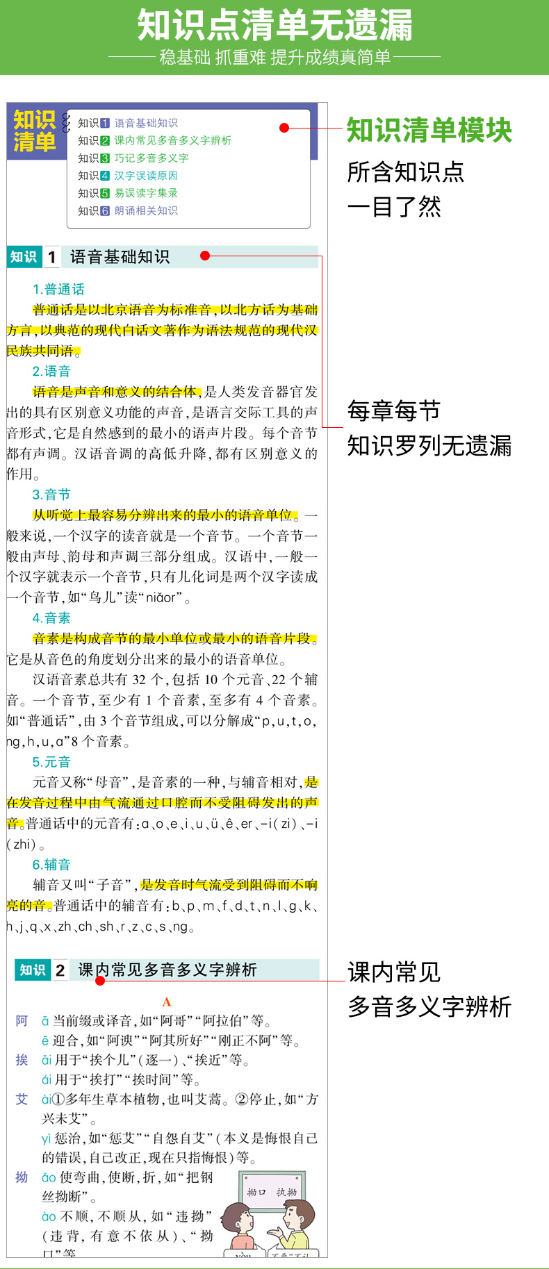 曲一线 2020版初中知识清单语文第7次修订全国通用53初中语文工具书中考总复习语文备考资料书