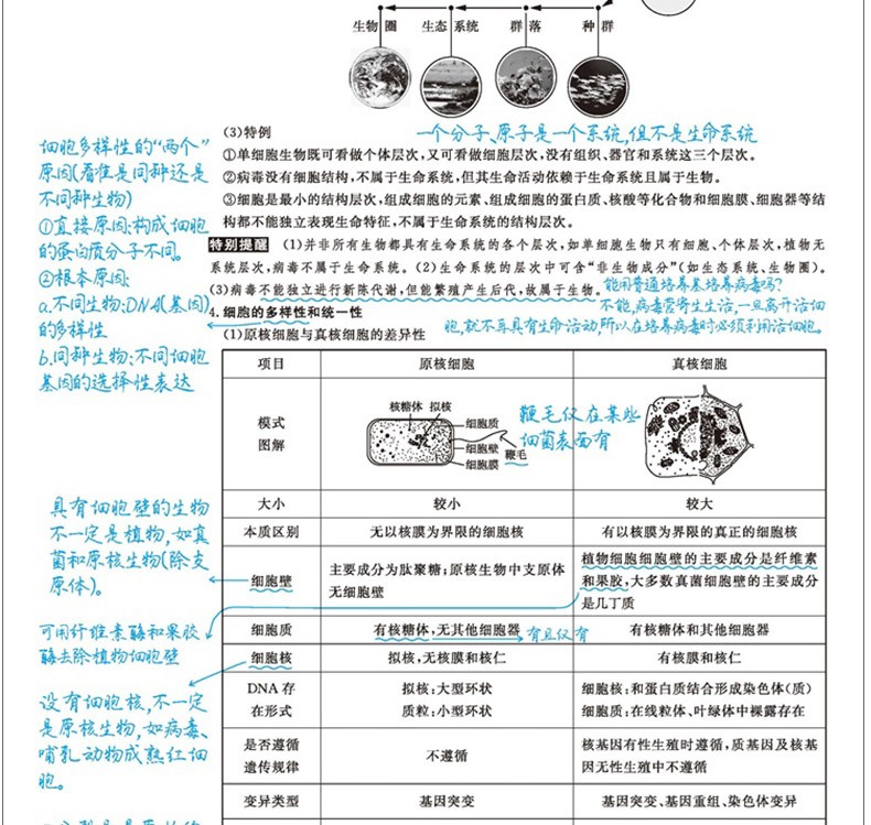 2020新版一本涂书高中数学语文物理化学生物历史地理可选购 状元手写笔记高一二三高中通用