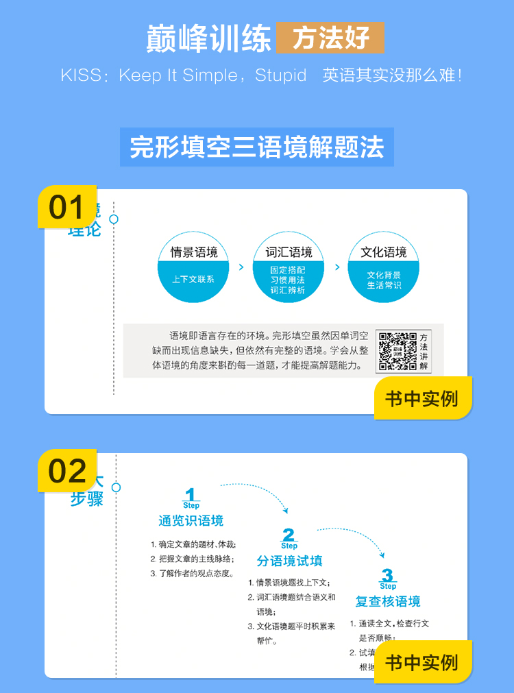 【官方旗舰店】2021年高一完形填空与阅读理解200篇二合一 星火英语巅峰训练高一英语完形填空与阅读理解含七选五200篇 高中英语