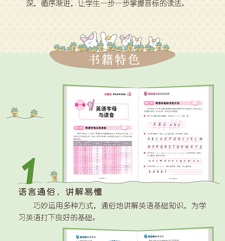 小学英语语法大全/音标/词汇/阅读训练100篇专项训练题 带音频英语基础知识听力训练 小学生口语