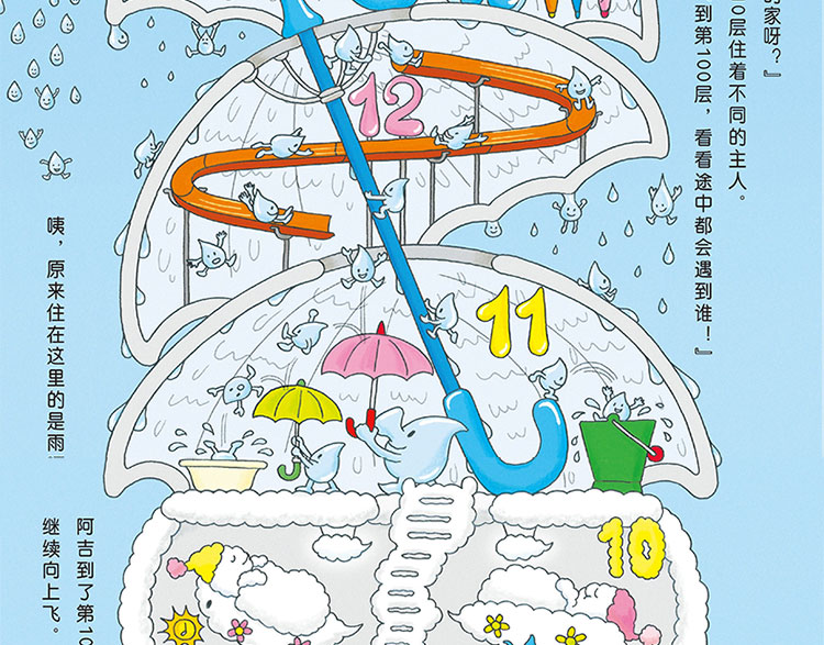 天空100层的房子[日]岩井俊雄 3-6岁儿童幼儿绘本漫画图画卡通绘本故事书少儿启蒙认知亲子阅读书籍海底地下系列绘本智力开发