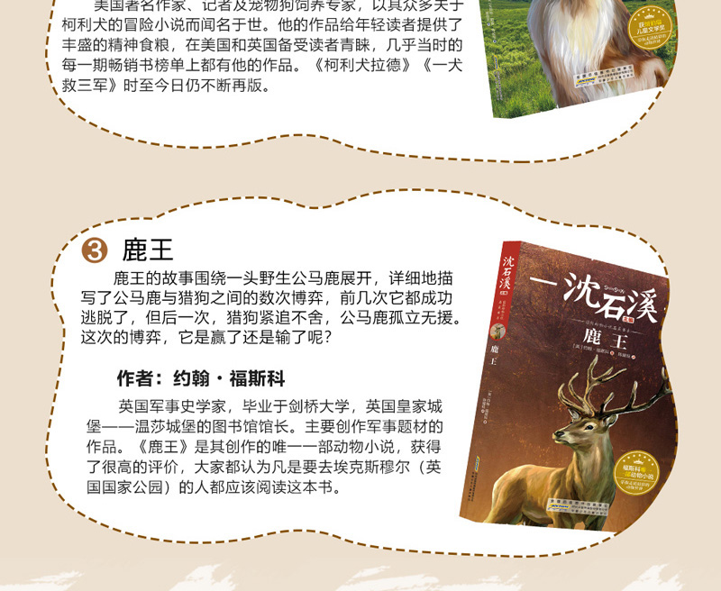 沈石溪动物小说全集 正版全套8册 沈石溪写的激情动物小说品藏书系 小学生课外阅读书籍四五六年级儿童文学故事读物经典书目畅销书