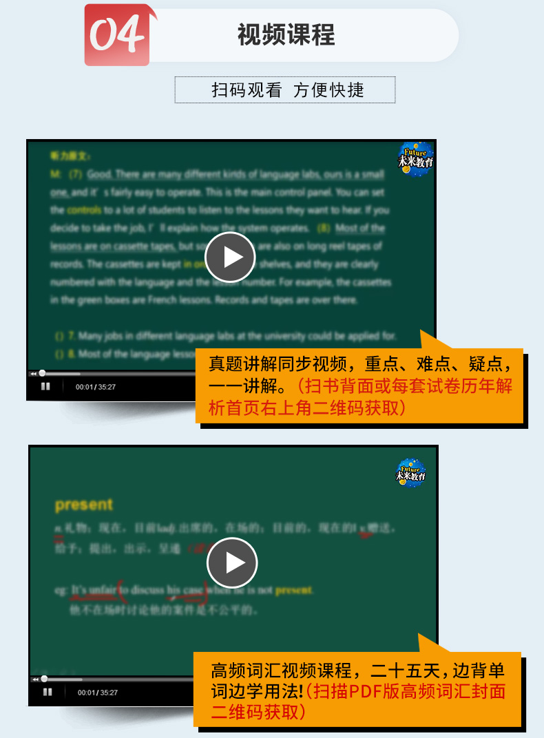 现货 未来教育2020年全国大学生英语竞赛A类(研究生)历年真题详解与押题试卷 答案及解析含2019年英语竞赛考试真题视频题库软件