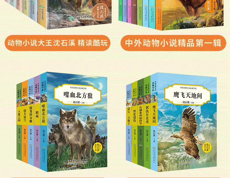 沈石溪动物小说全集全套35册经典书目狼王遗梦狮王的崛起狼王梦10-12-15岁四五六七年级初中生小学生必读课外阅读书籍畅销书排行榜