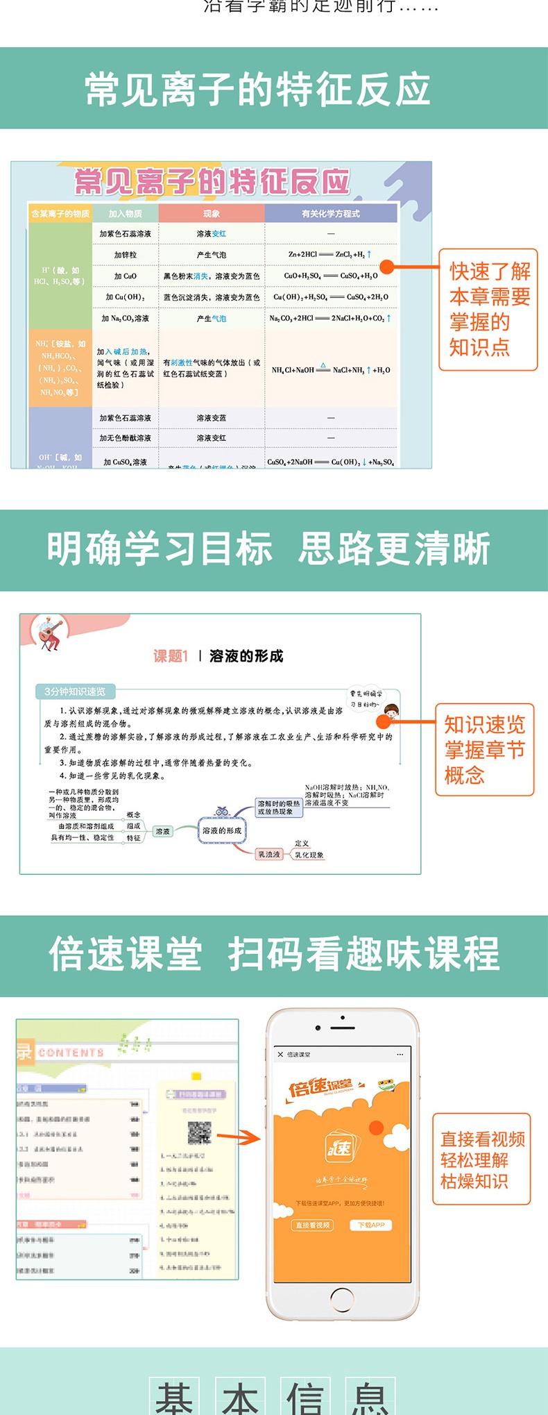 2020春新版 倍速学习法九年级下册化学 人教版RJ 初三九年级教材课本同步讲解解读直通中考万向思维 初中九年级教材同步练习辅导书