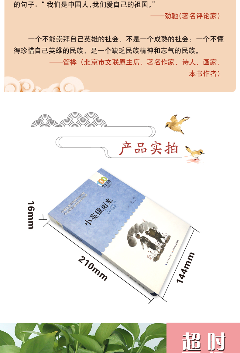 全套2册 青铜葵花完整版小英雄雨来 管桦曹文轩儿童文学正版原著 四年级下册五六上小学生必读课外书阅读书籍原版学校指定文学书目