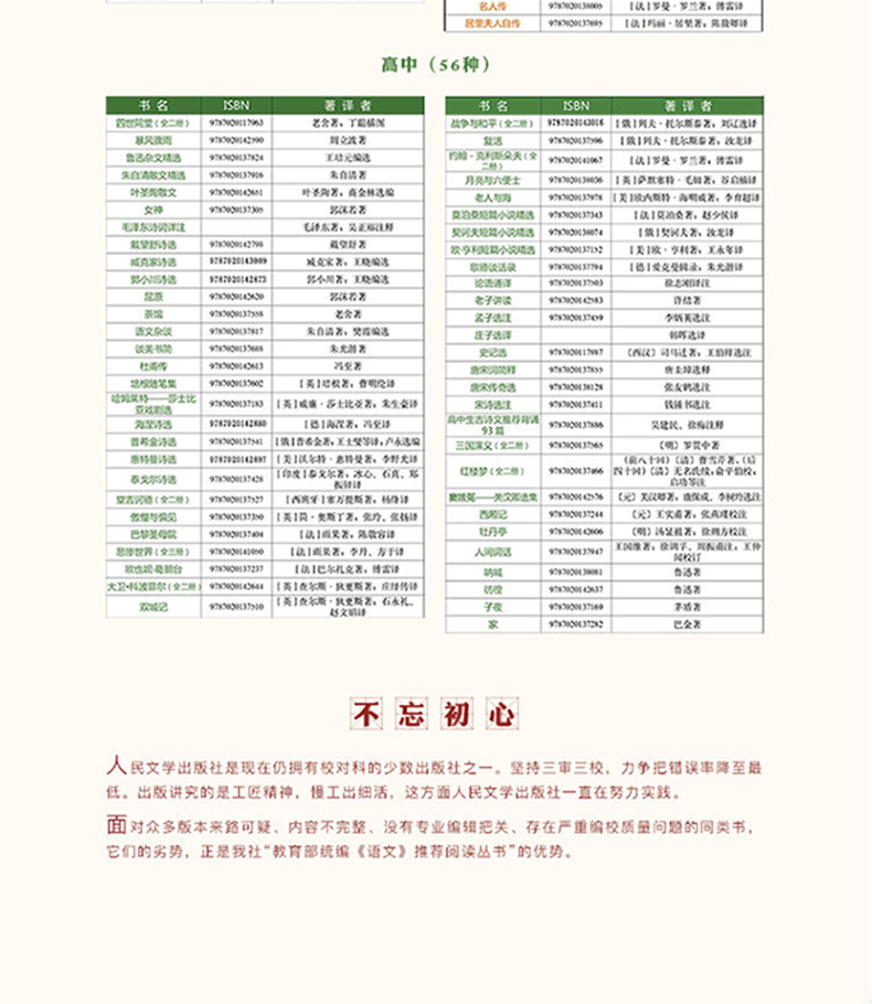 惠特曼诗选正版全书无删减七八九年级新课标读物初中生课外读物名著书籍 初一二三789年级人民文学出版社口碑世界名著阅读