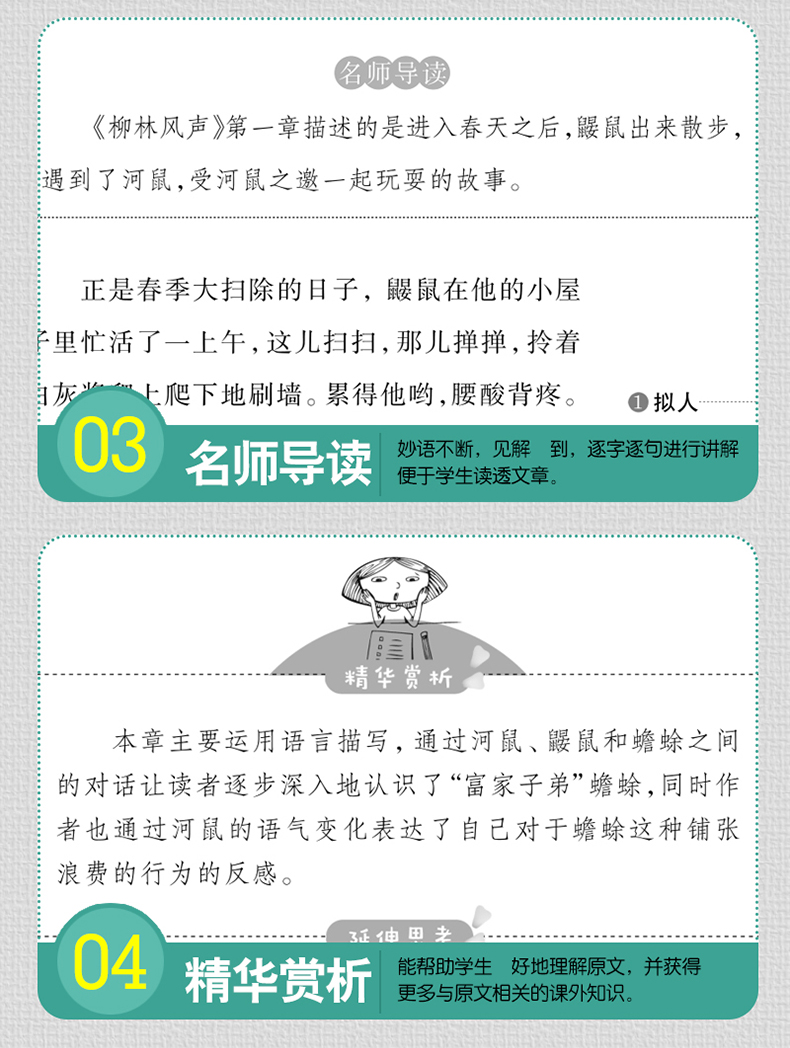 柳林风声正版书原著小学生版柳林风声 宝葫芦的秘密 四年级绿山墙的安妮正版 三四五六年级的课外书籍