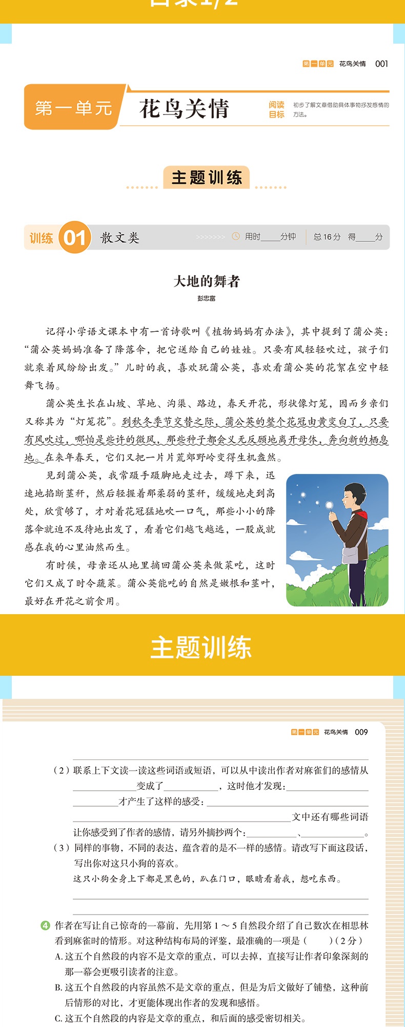 2019新版 开心语文一本小学语文阅读训练100分五年级语文专项训练一本解决方案 小学5年级语文阅读训练习册语文作文资料书辅导书