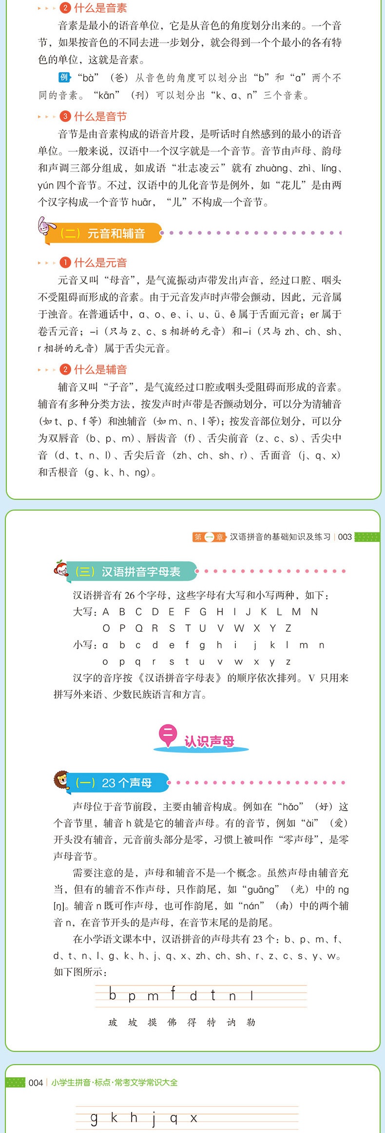 小学生拼音标点常考文学常识大全+多音字同音字形近字近义词反义词大全 语文基础知识专项训练书三四五六年级练习题知识大全大集结