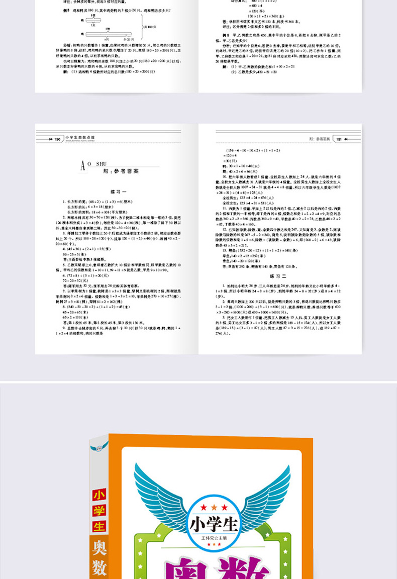 小学生奥数点拨3-4年级 全2册 三四年级小学奥数竞赛辅导书举一反三小学数学奥数教程 小学全套奥数点拨解题思路技巧方法辅导书