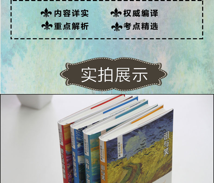 外国文学经典-梦想坚持篇全4册儿童文学世界名著青少年课外阅读书