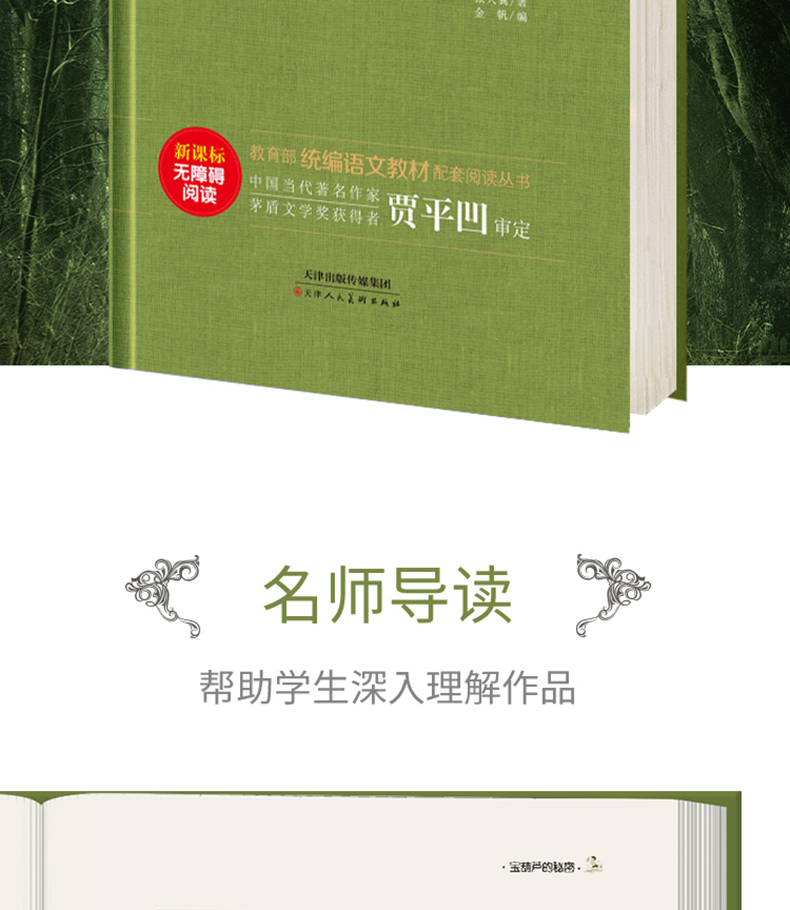 宝葫芦的秘密三年级上册 精装硬壳 小学生一二三四五年级课外阅读书籍8一12岁 青少年版宝胡芦的秘密 初中语文必读新课标