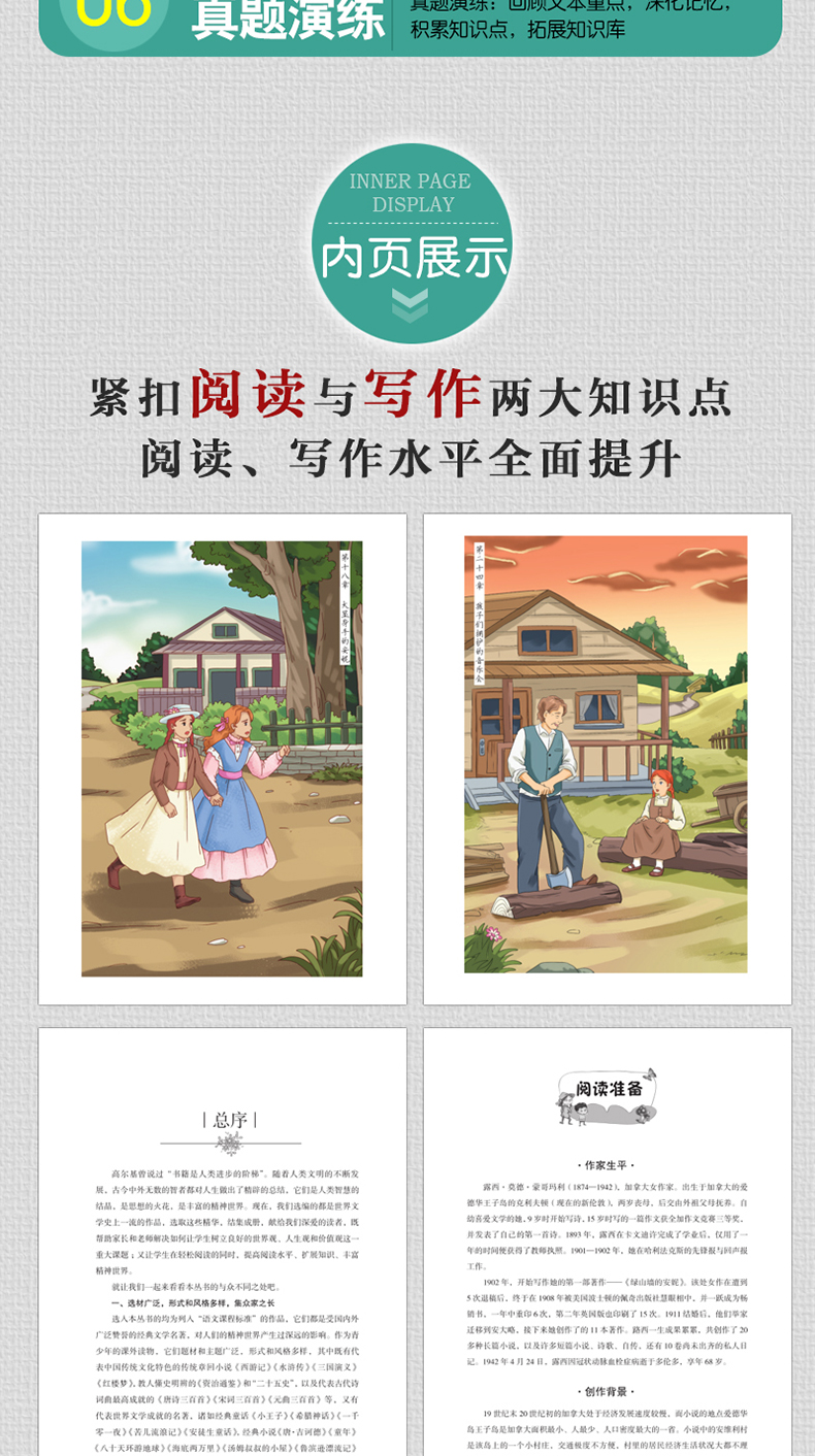 正版 绿山墙的安妮 小学生青少年版课外书必读3-4-5-6年级课外阅读书籍