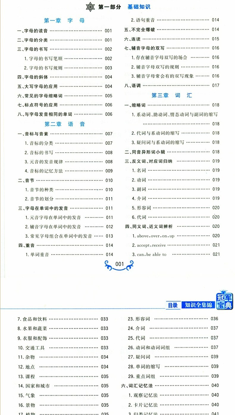 英语知识集锦小升初必备升级版冠军宝典英语语法升学夺冠知识大集结三四五六年级小学英语知识总结与归纳