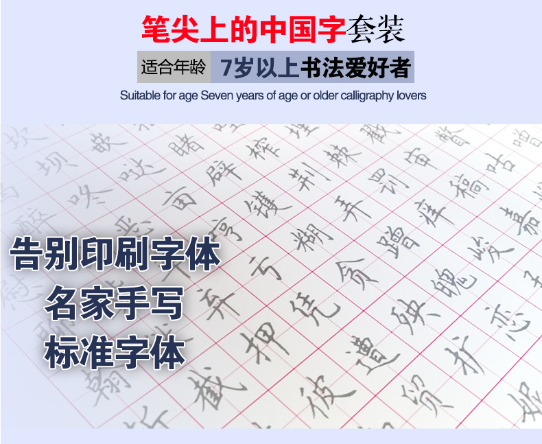 全套共9样笔尖上的中国字行书成人硬笔钢笔字帖楷书行楷练字帖正楷楷体临摹练字字帖学生练字帖教程练