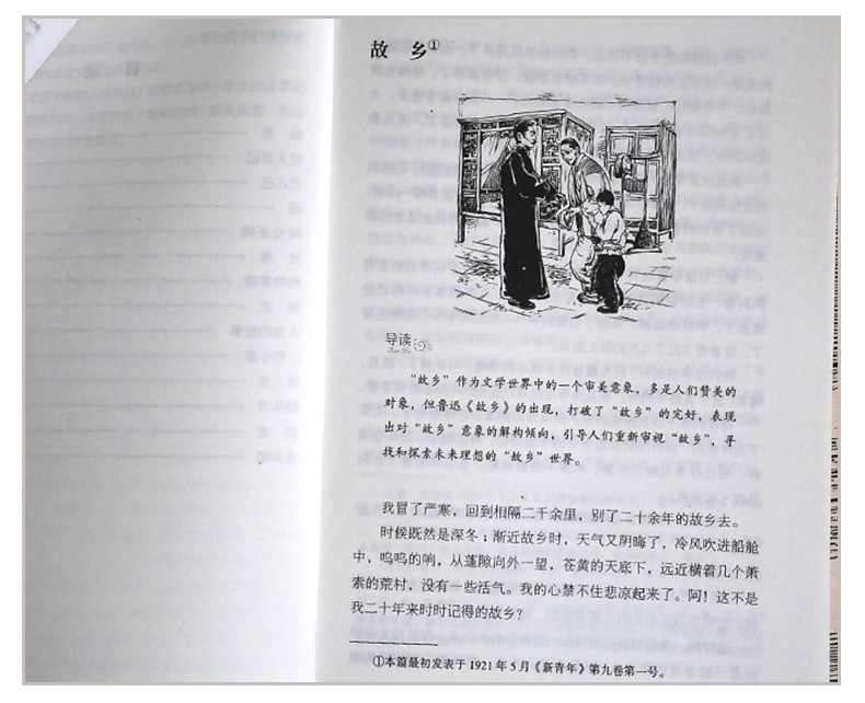 故乡鲁迅的六年级上册必读正版书籍/鲁迅杂文精选全集