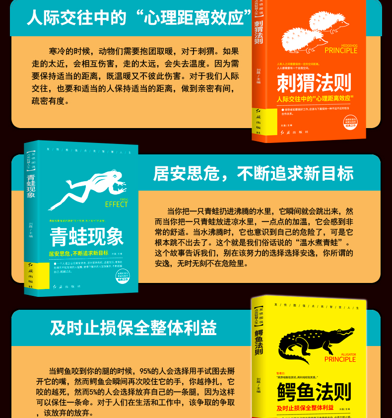 成功者的神奇定律全套5册鳄鱼法则青蛙现象二八法则羊群效应刺猬法则成功书籍书排行榜青春成长励志