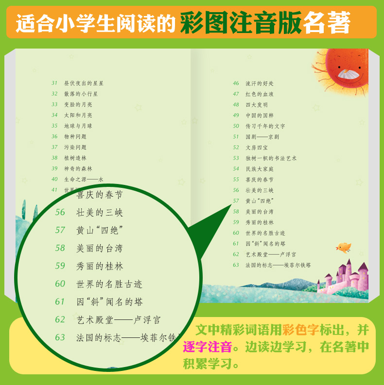 注音版少儿百科海豚出版社太阳鸟新课海豚出版社太阳鸟新课标大阅读班主任推荐书