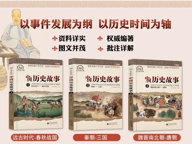 中华上下五千年青少年版全套6册小学生课外阅读书籍三四五六年级物7-14