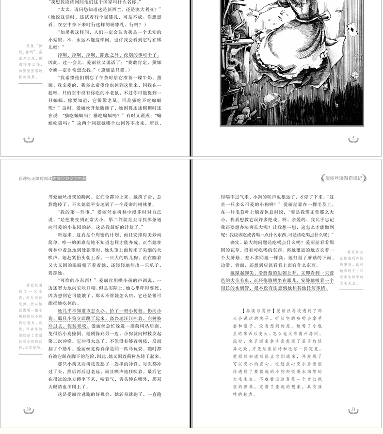 全2册世界经典文学名著阅读  爱丽丝漫游奇境记 假如给我三天光明 小学生三四五六年级课外阅读书籍