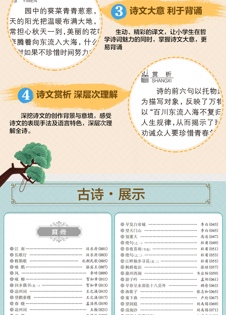 全2册 中华国学荟萃 小学生必背文言文古诗词75+80首 小学生课外阅读书籍 小学生小古文背诵朗读