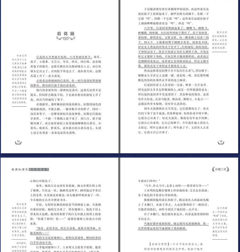 小城三月 世界经典文学名著 青少年阅读新课标小学生三四五六年级课外阅读书籍 儿童文学书籍9-12岁