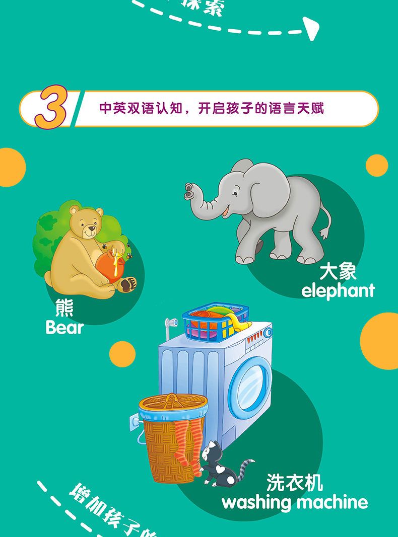 奇妙翻翻书认知系列建筑工地双语版儿童立体书3d翻翻书幼儿0-3岁启蒙认知绘本图画书