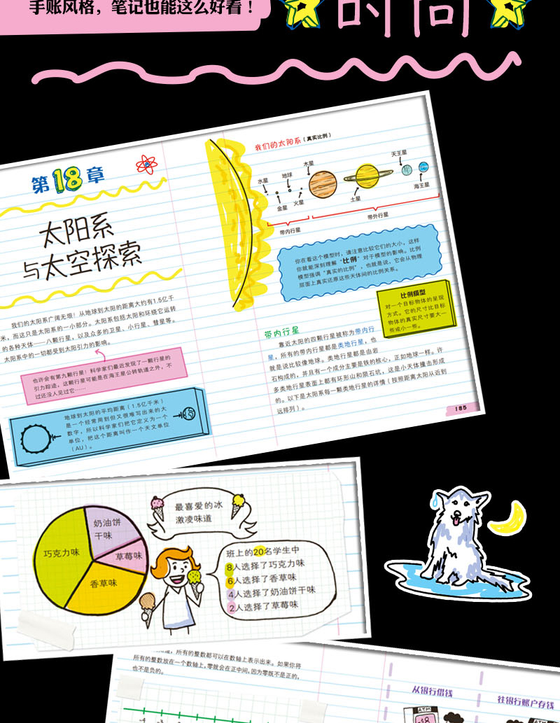 美国少年学霸超级笔记数学初中生笔记参考书 初中生教辅书籍七八九年级中小学生学好数学教育读物科普书