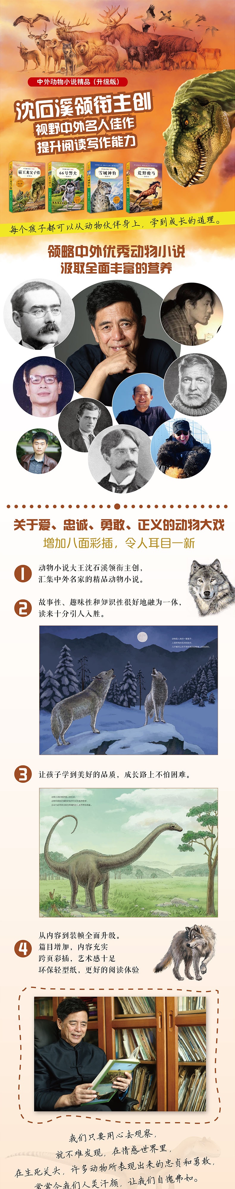 沈石溪动物小说全集全系列8册中外动物小说正版小学生课外阅读的书籍儿童文学7-14岁