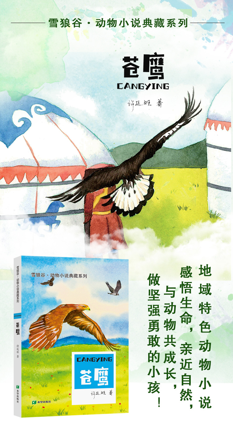 苍鹰动物小说典藏系列地域特色动物小说感悟生命亲近自然与动物共成长做坚强勇敢的小孩 7-10岁