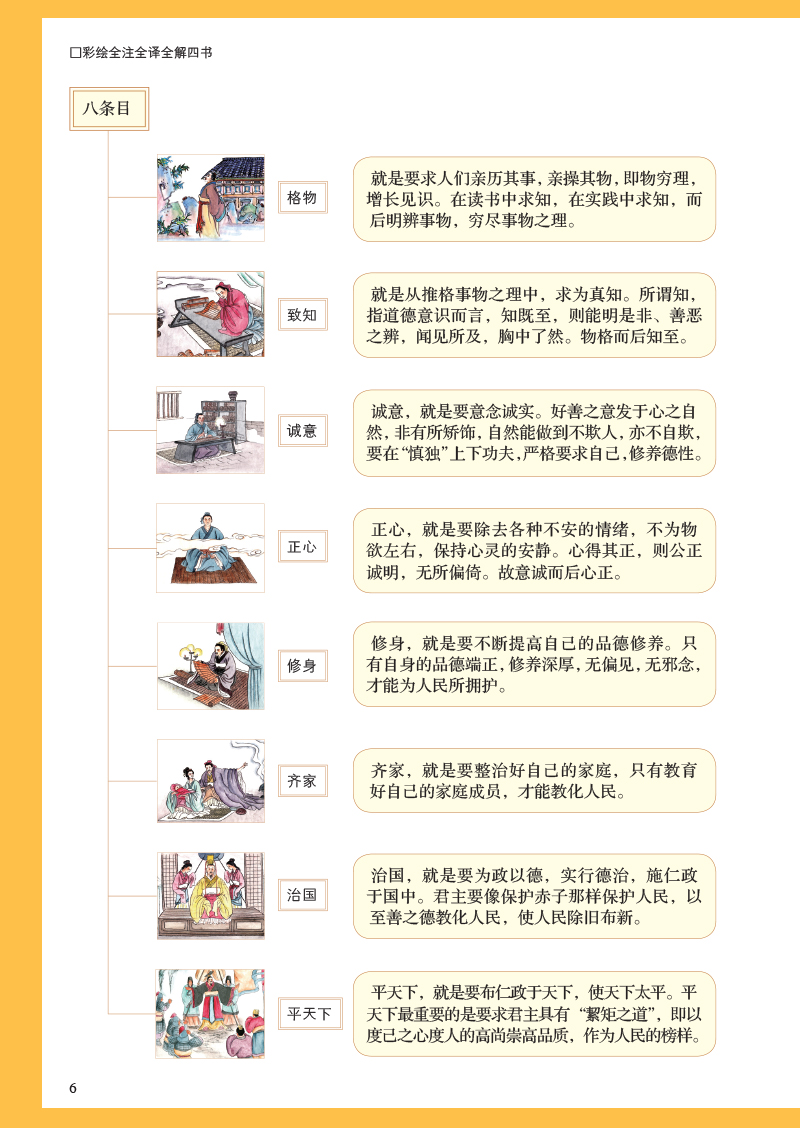 国学典藏馆 白话文硬壳精装正版书籍 彩绘全注全译全解四书 文白对照原文注释 中国儒家经典书籍传统文化名著图书籍 Y