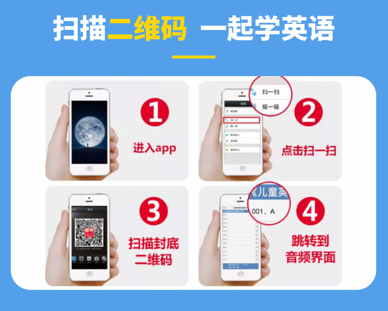 英语单词情景认知书+幼儿启蒙英语500词+英语启蒙100句 全套3册儿童英文早教有声绘本 幼儿园宝宝学英语教材读物大书3-5-6岁双语