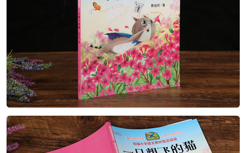 【选4本39元】快乐读书吧 一只想飞的猫注音版陈伯吹著 美绘带拼音一二三年级小学生课外书籍必读经典书目绘本6-8-10岁天地出版社