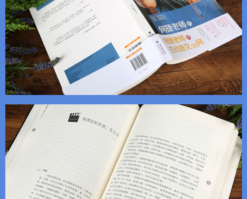 官方正版 何捷老师的生动语文50问 何捷老师的书全套 小学语文老师教学用书 青年教师教学参考家长辅导孩子写作文教材