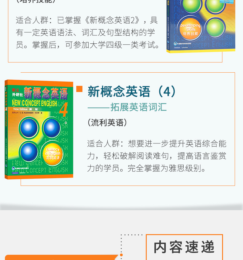 现货【新华正版】朗文新概念英语全套1-4 共4册 新概念英语教材全套基础英语学习书籍新概念1234 初级英语自学入门教材语