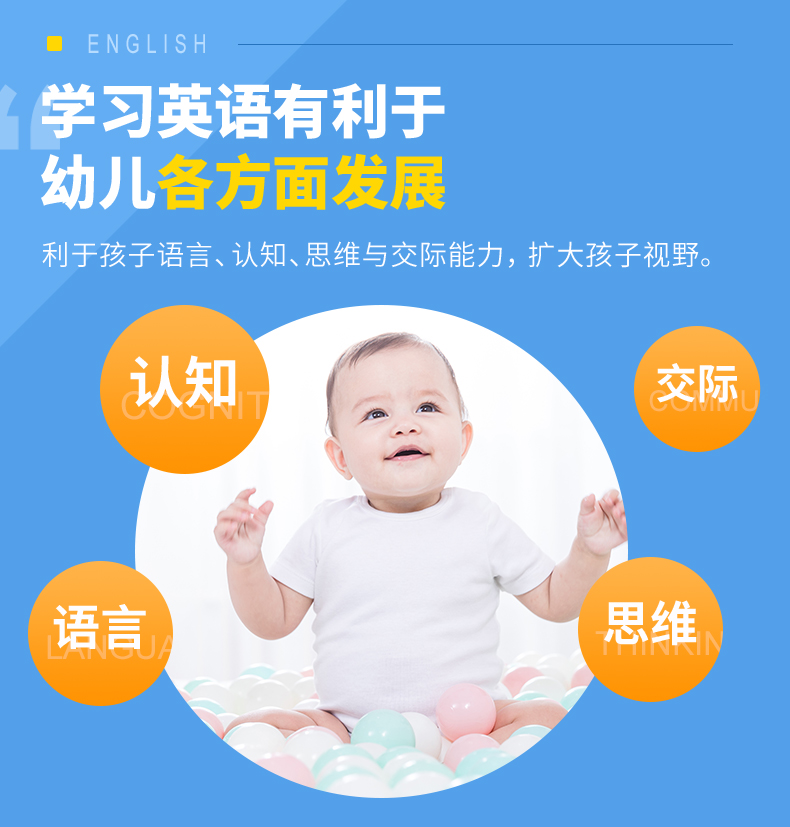 英语单词情景认知书+幼儿启蒙英语500词+英语启蒙100句 全套3册儿童英文早教有声绘本 幼儿园宝宝学英语教材读物大书3-5-6岁双语